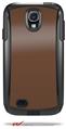 Solids Collection Chocolate Brown - Decal Style Vinyl Skin fits Otterbox Commuter Case for Samsung Galaxy S4 (CASE SOLD SEPARATELY)