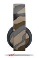 Vinyl Decal Skin Wrap compatible with Original Sony PlayStation 4 Gold Wireless Headphones Camouflage Brown (PS4 HEADPHONES NOT INCLUDED)