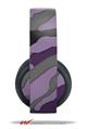 Vinyl Decal Skin Wrap compatible with Original Sony PlayStation 4 Gold Wireless Headphones Camouflage Purple (PS4 HEADPHONES NOT INCLUDED)