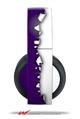 Vinyl Decal Skin Wrap compatible with Original Sony PlayStation 4 Gold Wireless Headphones Ripped Colors Purple White (PS4 HEADPHONES NOT INCLUDED)