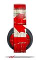 Vinyl Decal Skin Wrap compatible with Original Sony PlayStation 4 Gold Wireless Headphones Painted Faded and Cracked Canadian Canada Flag (PS4 HEADPHONES NOT INCLUDED)