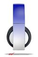 Vinyl Decal Skin Wrap compatible with Original Sony PlayStation 4 Gold Wireless Headphones Smooth Fades White Blue (PS4 HEADPHONES NOT INCLUDED)