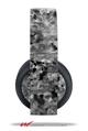 Vinyl Decal Skin Wrap compatible with Original Sony PlayStation 4 Gold Wireless Headphones Marble Granite 02 Speckled Black Gray (PS4 HEADPHONES NOT INCLUDED)