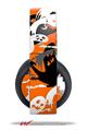 Vinyl Decal Skin Wrap compatible with Original Sony PlayStation 4 Gold Wireless Headphones Halloween Ghosts (PS4 HEADPHONES NOT INCLUDED)