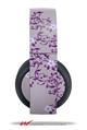 Vinyl Decal Skin Wrap compatible with Original Sony PlayStation 4 Gold Wireless Headphones Victorian Design Purple (PS4 HEADPHONES NOT INCLUDED)