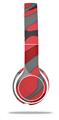 WraptorSkinz Skin Decal Wrap compatible with Beats Solo 2 WIRED Headphones Camouflage Red Skin Only (HEADPHONES NOT INCLUDED)