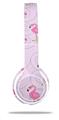 WraptorSkinz Skin Decal Wrap compatible with Beats Solo 2 WIRED Headphones Flamingos on Pink Skin Only (HEADPHONES NOT INCLUDED)