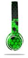 WraptorSkinz Skin Decal Wrap compatible with Beats Solo 2 WIRED Headphones HEX Green Skin Only (HEADPHONES NOT INCLUDED)