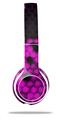 WraptorSkinz Skin Decal Wrap compatible with Beats Solo 2 WIRED Headphones HEX Hot Pink Skin Only (HEADPHONES NOT INCLUDED)