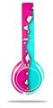 WraptorSkinz Skin Decal Wrap compatible with Beats Solo 2 WIRED Headphones Ripped Colors Hot Pink Neon Teal Skin Only (HEADPHONES NOT INCLUDED)
