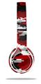 WraptorSkinz Skin Decal Wrap compatible with Beats Solo 2 WIRED Headphones WraptorCamo Digital Camo Red Skin Only (HEADPHONES NOT INCLUDED)
