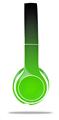 WraptorSkinz Skin Decal Wrap compatible with Beats Solo 2 WIRED Headphones Smooth Fades Green Black Skin Only (HEADPHONES NOT INCLUDED)