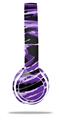 WraptorSkinz Skin Decal Wrap compatible with Beats Solo 2 WIRED Headphones Alecias Swirl 02 Purple Skin Only (HEADPHONES NOT INCLUDED)