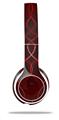 WraptorSkinz Skin Decal Wrap compatible with Beats Solo 2 WIRED Headphones Abstract 01 Red Skin Only (HEADPHONES NOT INCLUDED)
