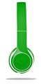WraptorSkinz Skin Decal Wrap compatible with Beats Solo 2 WIRED Headphones Solids Collection Green Skin Only (HEADPHONES NOT INCLUDED)