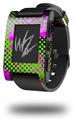 Halftone Splatter Hot Pink Green - Decal Style Skin fits original Pebble Smart Watch (WATCH SOLD SEPARATELY)