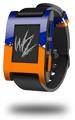 Ripped Colors Blue Orange - Decal Style Skin fits original Pebble Smart Watch (WATCH SOLD SEPARATELY)