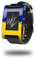Ripped Colors Blue Yellow - Decal Style Skin fits original Pebble Smart Watch (WATCH SOLD SEPARATELY)