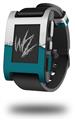 Ripped Colors Gray Seafoam Green - Decal Style Skin fits original Pebble Smart Watch (WATCH SOLD SEPARATELY)