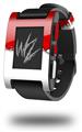 Ripped Colors Red White - Decal Style Skin fits original Pebble Smart Watch (WATCH SOLD SEPARATELY)