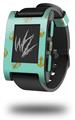 Anchors Away Seafoam Green - Decal Style Skin fits original Pebble Smart Watch (WATCH SOLD SEPARATELY)