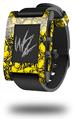 Scattered Skulls Yellow - Decal Style Skin fits original Pebble Smart Watch (WATCH SOLD SEPARATELY)