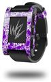 Scattered Skulls Purple - Decal Style Skin fits original Pebble Smart Watch (WATCH SOLD SEPARATELY)