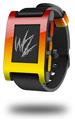 Smooth Fades Yellow Red - Decal Style Skin fits original Pebble Smart Watch (WATCH SOLD SEPARATELY)