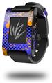 Halftone Splatter Orange Blue - Decal Style Skin fits original Pebble Smart Watch (WATCH SOLD SEPARATELY)