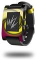 Alecias Swirl 01 Yellow - Decal Style Skin fits original Pebble Smart Watch (WATCH SOLD SEPARATELY)