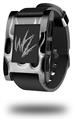 Metal Flames Chrome - Decal Style Skin fits original Pebble Smart Watch (WATCH SOLD SEPARATELY)
