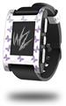 Pastel Butterflies Purple on White - Decal Style Skin fits original Pebble Smart Watch (WATCH SOLD SEPARATELY)