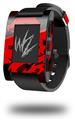 Oriental Dragon Red on Black - Decal Style Skin fits original Pebble Smart Watch (WATCH SOLD SEPARATELY)