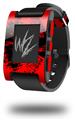 Big Kiss Black on Red - Decal Style Skin fits original Pebble Smart Watch (WATCH SOLD SEPARATELY)