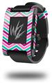 Zig Zag Teal Pink Purple - Decal Style Skin fits original Pebble Smart Watch (WATCH SOLD SEPARATELY)