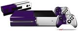 Ripped Colors Purple White - Holiday Bundle Decal Style Skin fits XBOX One Console Original, Kinect and 2 Controllers (XBOX SYSTEM NOT INCLUDED)