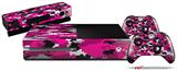 WraptorCamo Digital Camo Hot Pink - Holiday Bundle Decal Style Skin fits XBOX One Console Original, Kinect and 2 Controllers (XBOX SYSTEM NOT INCLUDED)