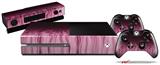 Fire Pink - Holiday Bundle Decal Style Skin fits XBOX One Console Original, Kinect and 2 Controllers (XBOX SYSTEM NOT INCLUDED)