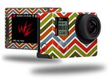 Zig Zag Colors 01 - Decal Style Skin fits GoPro Hero 4 Silver Camera (GOPRO SOLD SEPARATELY)