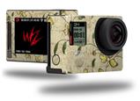 Flowers and Berries Yellow - Decal Style Skin fits GoPro Hero 4 Silver Camera (GOPRO SOLD SEPARATELY)
