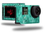 Triangle Mosaic Seafoam Green - Decal Style Skin fits GoPro Hero 4 Silver Camera (GOPRO SOLD SEPARATELY)