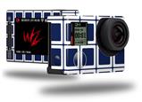 Squared Navy Blue - Decal Style Skin fits GoPro Hero 4 Silver Camera (GOPRO SOLD SEPARATELY)