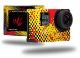 Halftone Splatter Yellow Red - Decal Style Skin fits GoPro Hero 4 Silver Camera (GOPRO SOLD SEPARATELY)