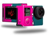 Ripped Colors Hot Pink Seafoam Green - Decal Style Skin fits GoPro Hero 4 Silver Camera (GOPRO SOLD SEPARATELY)