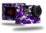 WraptorCamo Digital Camo Purple - Decal Style Skin fits GoPro Hero 4 Silver Camera (GOPRO SOLD SEPARATELY)