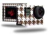 Houndstooth Chocolate Brown - Decal Style Skin fits GoPro Hero 4 Silver Camera (GOPRO SOLD SEPARATELY)