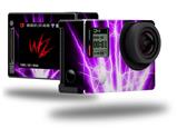 Lightning Purple - Decal Style Skin fits GoPro Hero 4 Silver Camera (GOPRO SOLD SEPARATELY)