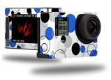 Lots of Dots Blue on White - Decal Style Skin fits GoPro Hero 4 Silver Camera (GOPRO SOLD SEPARATELY)
