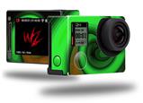 Alecias Swirl 01 Green - Decal Style Skin fits GoPro Hero 4 Silver Camera (GOPRO SOLD SEPARATELY)