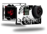 Big Kiss Lips Black on White - Decal Style Skin fits GoPro Hero 4 Silver Camera (GOPRO SOLD SEPARATELY)